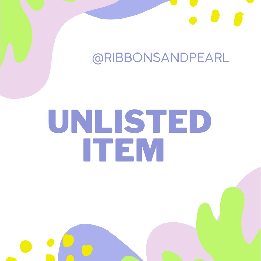 COPY - 🤍💜🩷Unlisted Item 1-99 🤍💜🩷